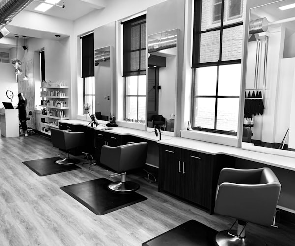 Beauty salon professional workspace